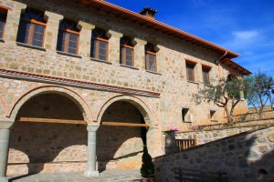 Intérieur d'un monastère des Météores