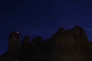 Les meteores de nuit en Grèce