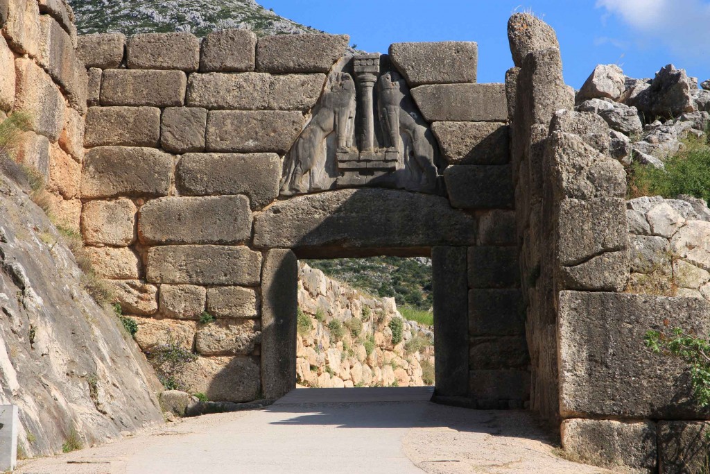 Porte des lionnes à Mycènes