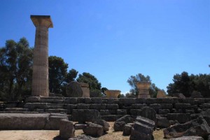 Le Temple de Zeus à Olympie en Grèce