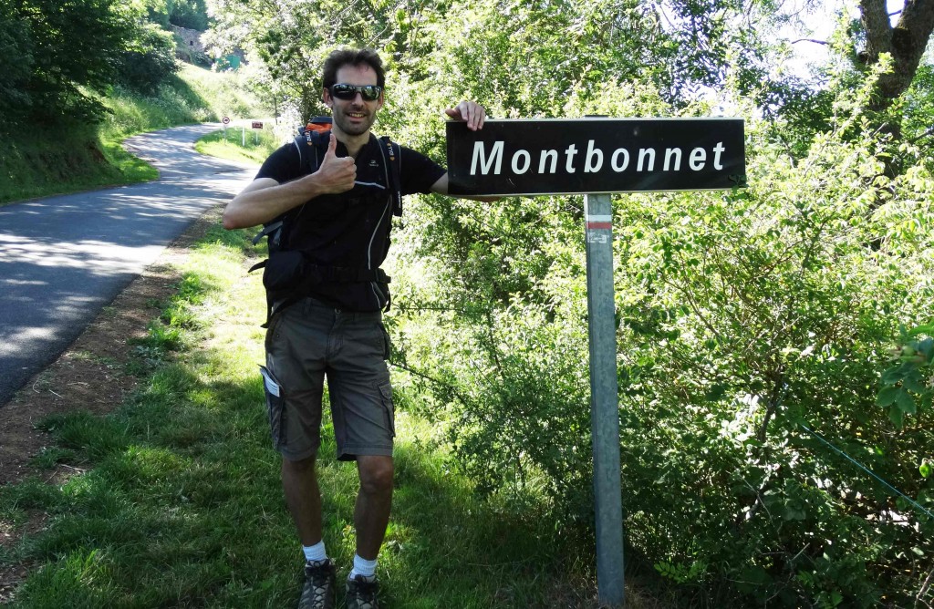 Arrivée à Montbonnet sur le Chemin de Compostelle