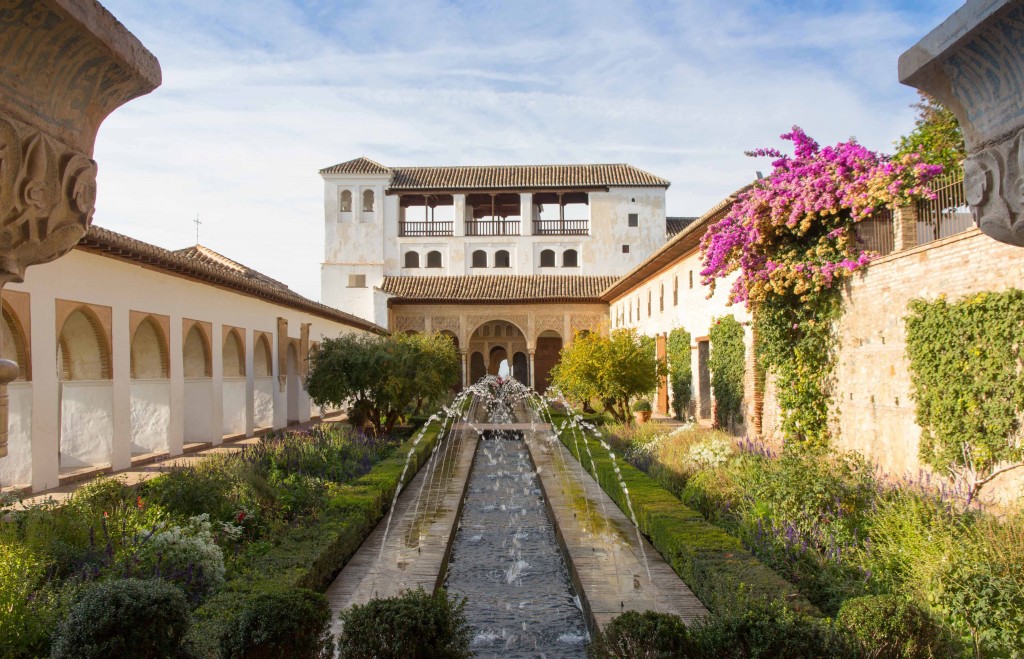 Jardins du Generalife de l'Alhambra à Grenade