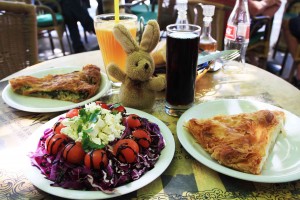 Un repas en Grèce